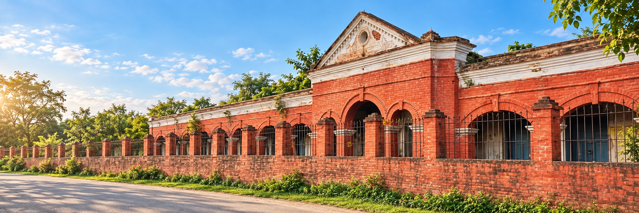 Raj High School building banner image
