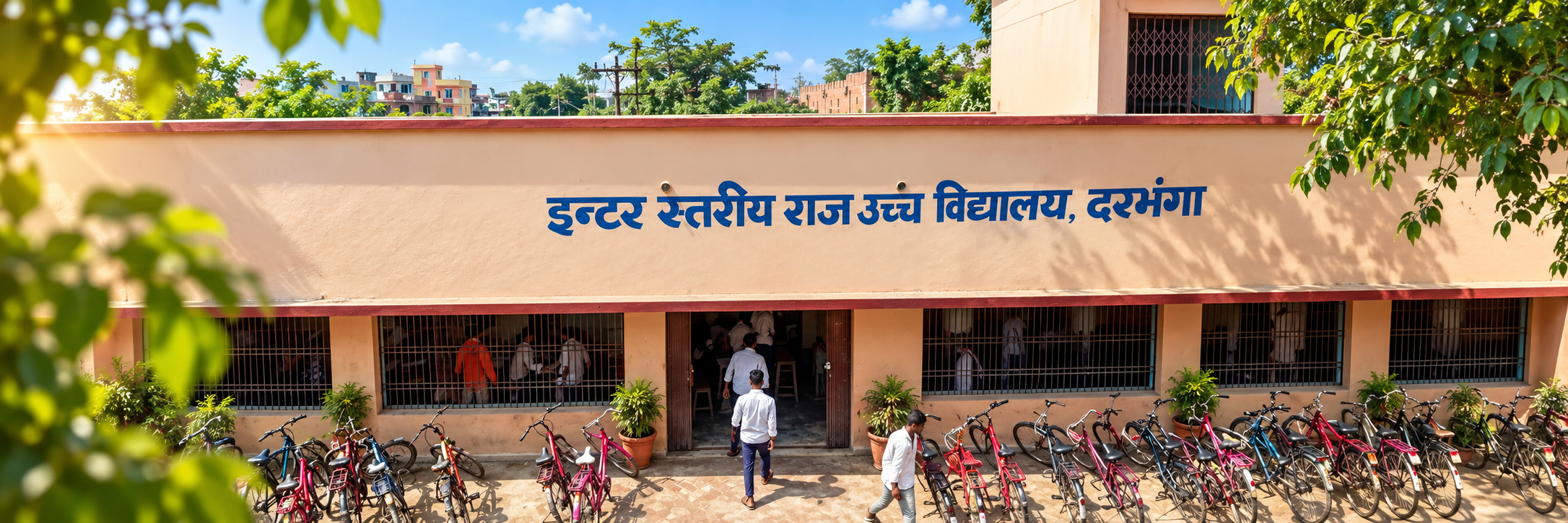 Raj High School campus banner image